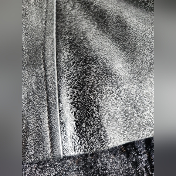 Bebe Leather & Lace Top M - Picture 6 of 6